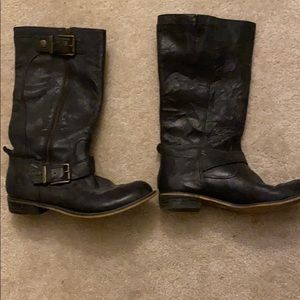 Black motorcycle boots size 5.5